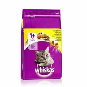 מזון יבש לחתולים Whiskas, איכותי ומומלץ, מתאים לחתולים מגיל שנה ומעלה.